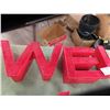 Image 2 : 8 Light Up Letters Approx.  10'' x 10'' Each - Includes V , W , I , (2) E , 