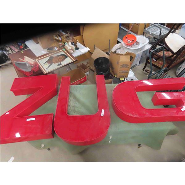 3 Light Up Letters Approx 28'' x 27'' Each - Includes G , C , N 