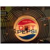 Image 2 : Diet Pepsi Light Up Clock 18" Wide