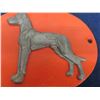 Image 2 : Great Dane Trailer Decal - Cast Metal Embossed 8.5" x 10.5"