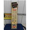 Image 1 : Delco Battery Thermometer 8" x 35" Vintage Plastic with Bulb - some cracking but