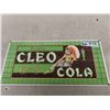 Image 1 : Cleo Cola Porcelain Sign 9" x 20"