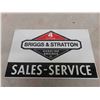 Image 3 : Briggs & Stratton Metal 2 Sided Sign 14" x 22" 