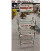 Image 1 : Canada Dry Drink Rack with 2 Sided Sign on Top 7" x 14" - Whole Rack 19" x 19" x 52"