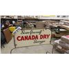 Image 2 : Canada Dry Drink Rack with 2 Sided Sign on Top 7" x 14" - Whole Rack 19" x 19" x 52"