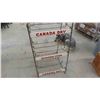 Image 3 : Canada Dry Drink Rack with 2 Sided Sign on Top 7" x 14" - Whole Rack 19" x 19" x 52"