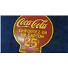 Image 2 : Coca-Cola Rack Topper Sign - Vintage Metal, 2 Sided 10.5" x 18"