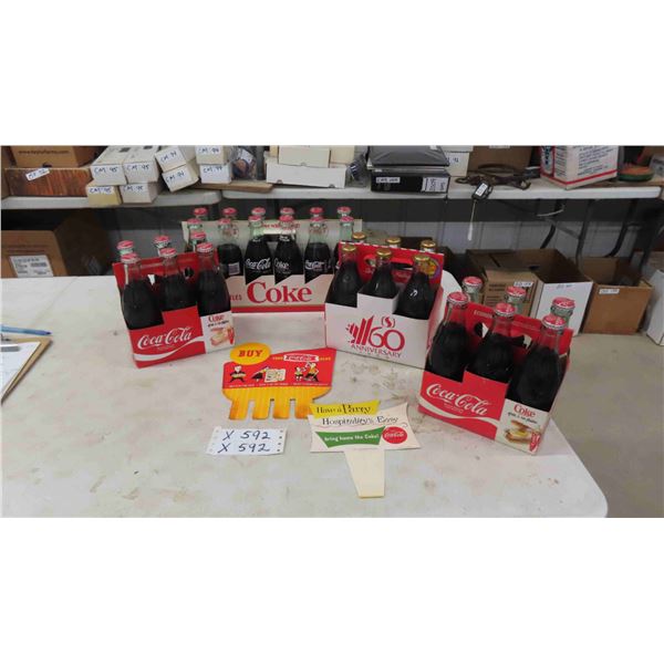 (3) 6 Packs & (1) 12 Pack of 8oz Coca-Cola Bottles