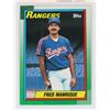 TOPPS 242 FRED MANRIQUE OF THE TEXAS RANGERS