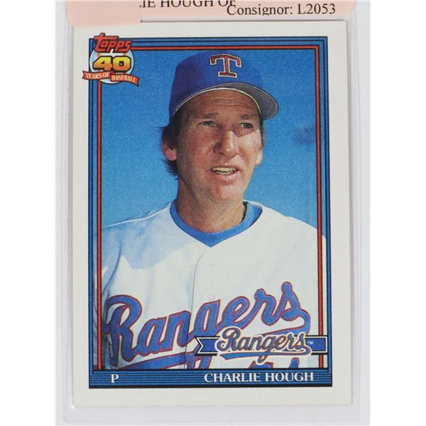 TOPPS 495, 40 YEARS OF BASEBALL CHARLIE HOUGH OF