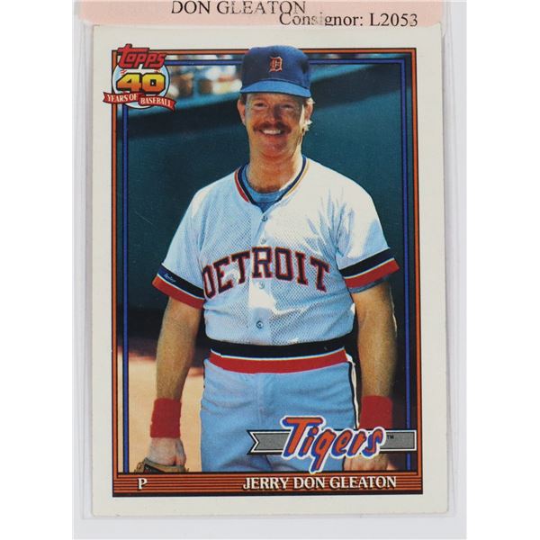 TOPPS 597, 40 YEARS OF BASEBALL JERRY DON GLEATON