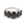 Image 1 : SILVER GARNET(4.3CT) RHODIUM PLATED RING (SIZE 6)