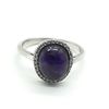 Image 1 : SILVER AMETHYST CZ(3.95CT) RHODIUM PLATED RING