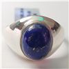 Image 1 : SILVER LAPIS LAZULI(4.35CT) RING (~SIZE 10)