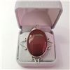 Image 3 : SILVER RED AGATE PENDANT(~WEIGHT 8.84G)