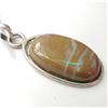 Image 2 : SILVER GENUINE GEMSTONE W/ CORD PENDANT