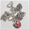 Image 2 : SILVER PACK OF 5 PANDORA STYLE BEADS (~WEIGHT 10G)