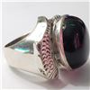 Image 2 : SILVER BLACK ONYX  RING (~SIZE 8)(~WEIGHT 20.58G)