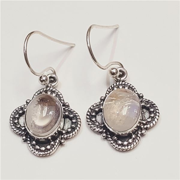 SILVER GEMSTONE EARRINGS(~WEIGHT 4.31G)