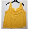 NEW SIZE 1X LACE DETAIL YELLOW TANK TOP