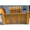 Image 2 : AMISH HIGH QUEEN ARCH HICKORY QUEEN SIZED BED FRAME