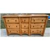 Image 1 : WOODEN DRESSER, 9 DRAWERS