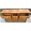 Image 5 : WOODEN DRESSER, 9 DRAWERS