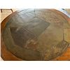 Image 6 : ROUND STONE-WROUGHT IRON COFFEE TABLE