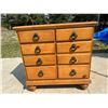 Image 1 : WOODEN DRESSER/SIDE TABLE, 8 DRAWER