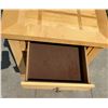 Image 6 : SOLID MAPLE SIDE TABLE WITH STORAGE DRAWER; MATCHES ITEM #6 AND #11