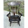 Image 1 : VINTAGE COLONIAL STYLE CHUNKY ROCKING CHAIR