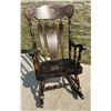 Image 2 : VINTAGE COLONIAL STYLE CHUNKY ROCKING CHAIR