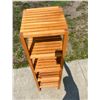 Image 2 : MULTI TIERED, TALL WOODEN SHELF