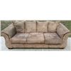 Image 1 : BROWN MICROFIBER SOFA