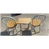 Image 2 : TWO CHAIRS WITH WOODEN TRAY TABLE