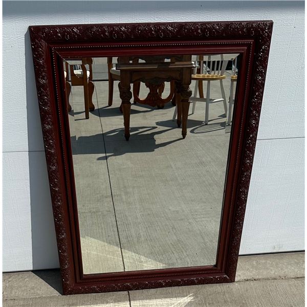 LARGE ORNATE, FRAMED MIRROR