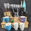 Image 1 : Large Set of NEW Glassware - Wine Glasses, Water Bottles & Coffee Mugs