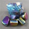Image 1 : Raw Peacock Ore & 4 Polished Rainbow Hematite Specimens 