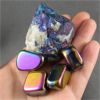 Image 2 : Raw Peacock Ore & 4 Polished Rainbow Hematite Specimens 