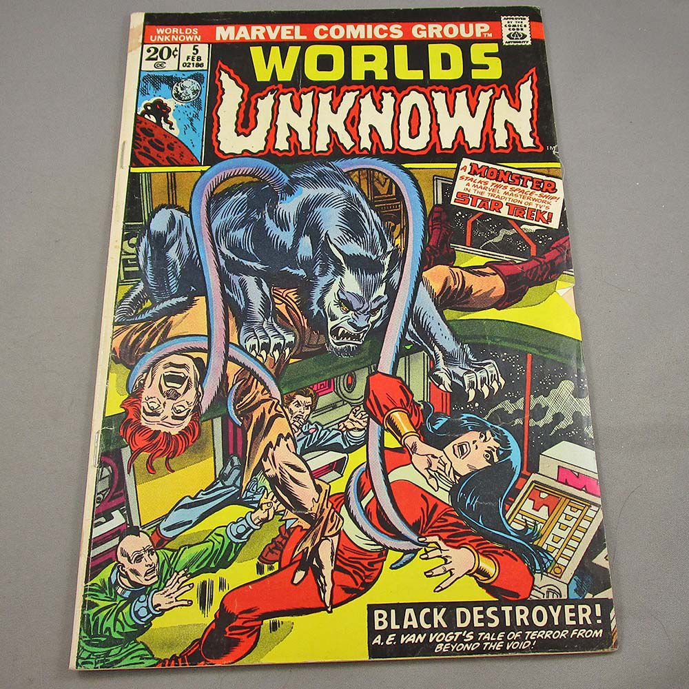 1974 Comic Worlds Unknown No. 5 Marvel Comics .20 Cent