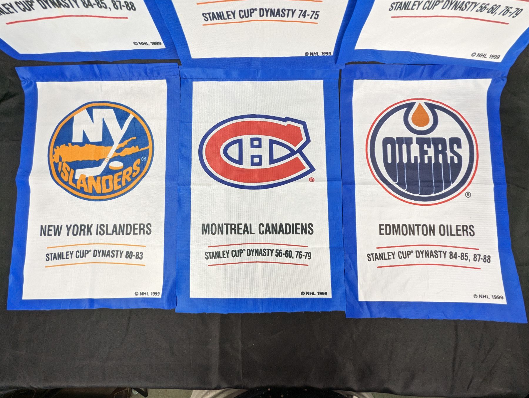 6 NHL Stanley Cup Dynasty Mini Banners