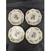 Image 6 : 12 Piece Set of 3 Trios - VEB Germany Porcelain -Tea Cup, Saucer & Cake Plate