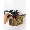 Image 3 : Vintage Weave Basket with Grapes