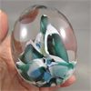Image 3 : Hand Blown Glass Paperweight Signed Artist Joanne Andrighetti