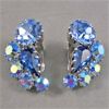 Image 1 : Vintage Austria Crystal Clip on Earrings (Marked)