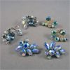 Image 2 : Set of 3 Vintage Rhinestone Earrings