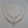 Image 1 : STUNNING! Set of 2 Vintage Rhinestone Necklaces 16"