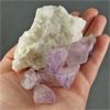 Image 2 : Clear Quartz Crystal Cluster & 7 Raw Amethyst Points