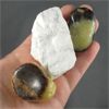 Image 4 : Set of 2 Polished Septarian Dragonstones & 1 Raw Howlite Stone