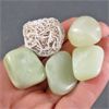 Image 1 : Lot of Polished New Jade & Raw Selenite Desert Rose